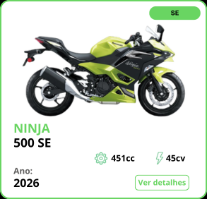 Ninja 500 SE Amarela